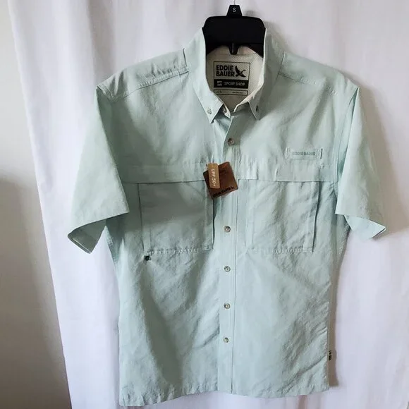 SALE! Men's Eddie Bauer Rainer Ripstop Shirt - UPF 50+ Size: S Great Gift! NWT! - Picture 9 of 10